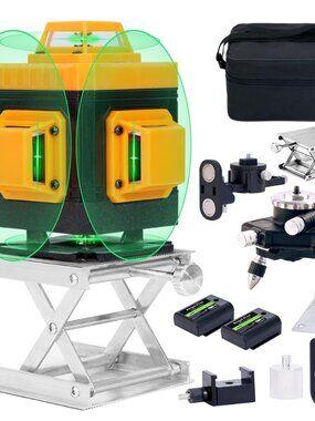 NEW Angel Kiss 4D Self-Leveling Laser Level Bright 4x 360 Planes 100ft Range for